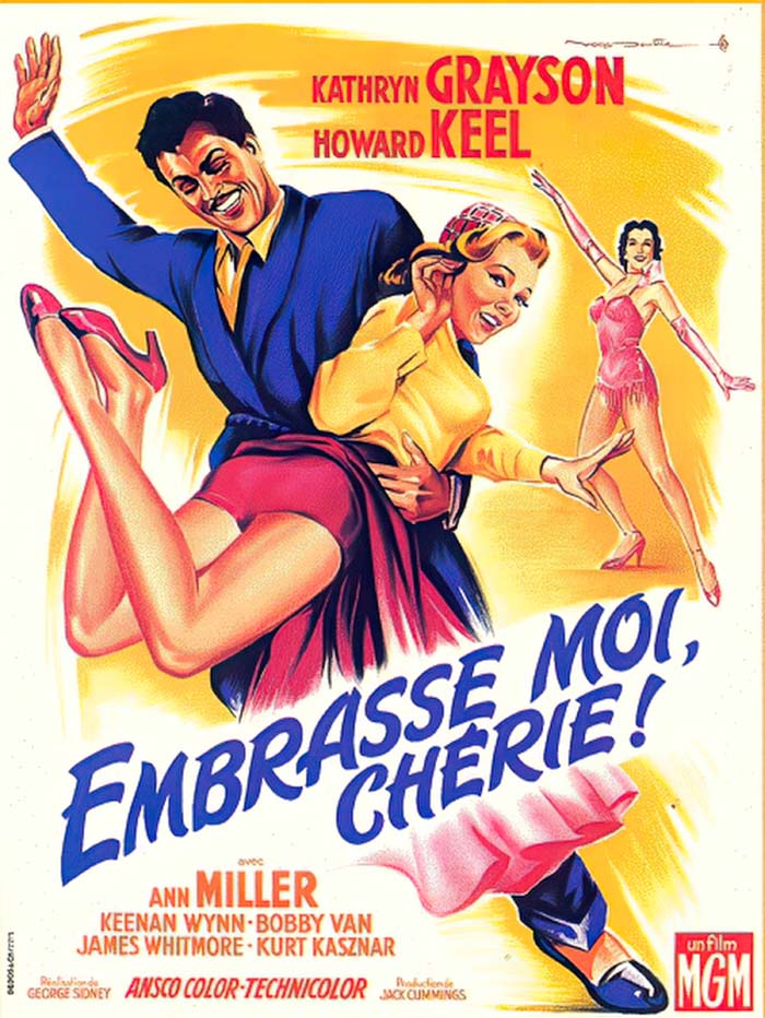 Kiss Me Kate (1953) vintage movie poster